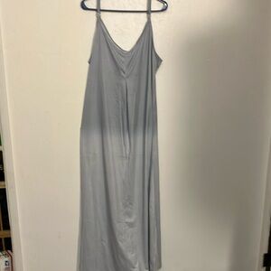 Miss Look Gray Slip Dress two tone Large